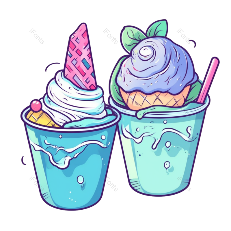 饼干图片,夏天元素,水果PNG,糖果免抠素材